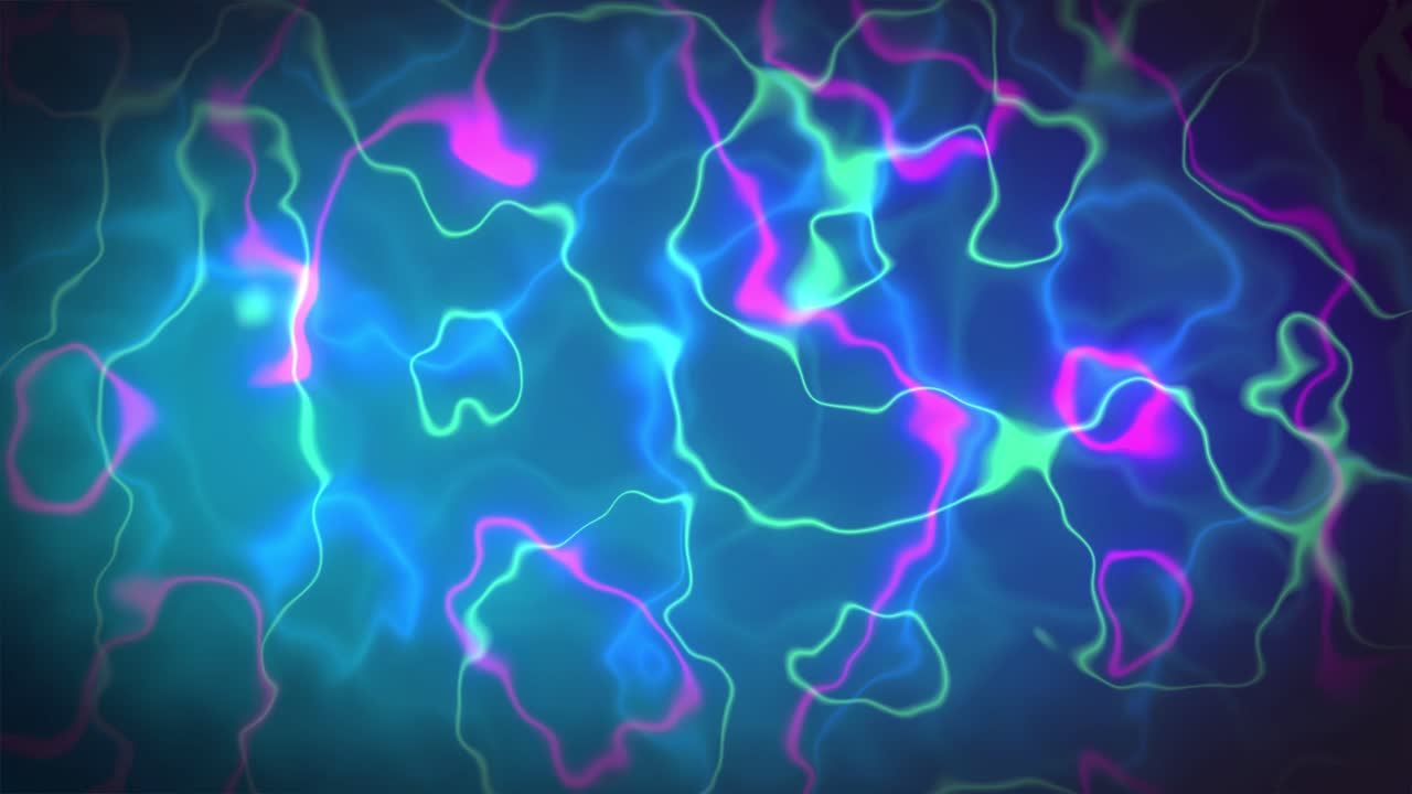 Wavy energy abstract motion background with blue, pink and green waves