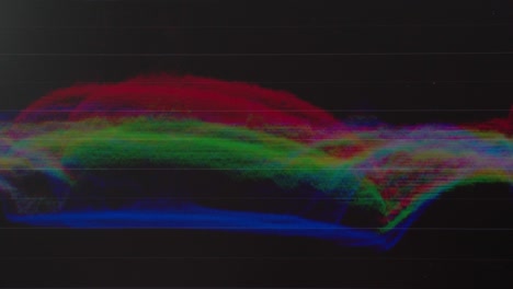 4k video rgb color wave diagram.