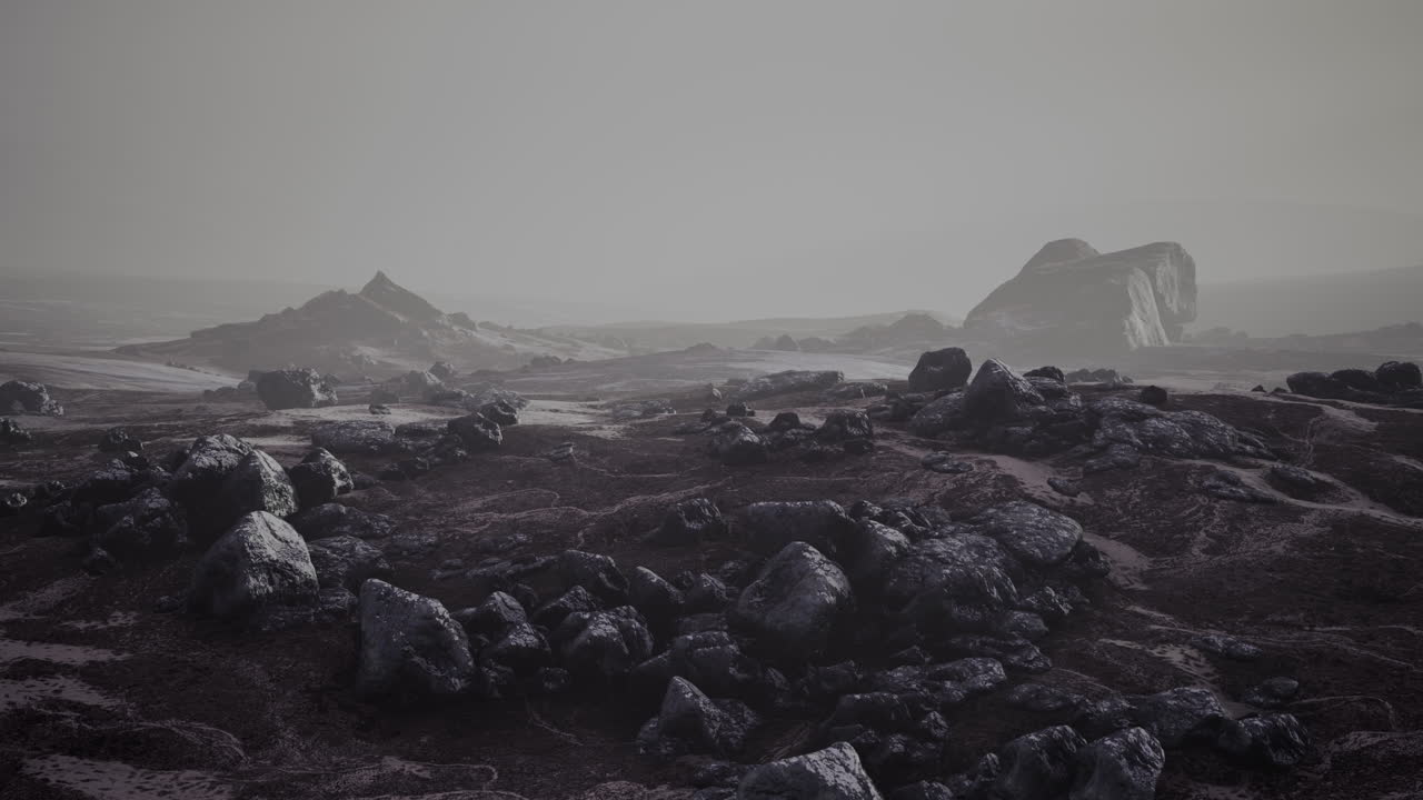 paisaje montañoso cubierto de nieve y hielo