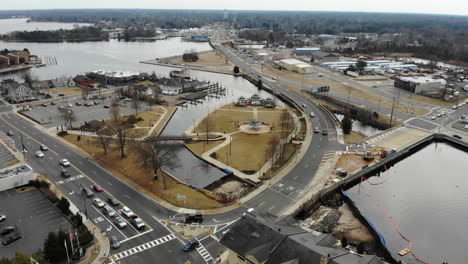 Drone-Shot-of-Down-Town-Toms-River-Road-way