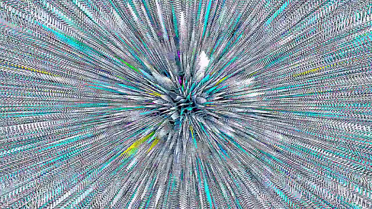 líneas brillantes que establecen el movimiento de la onda, coloridas, sobre un fondo negro