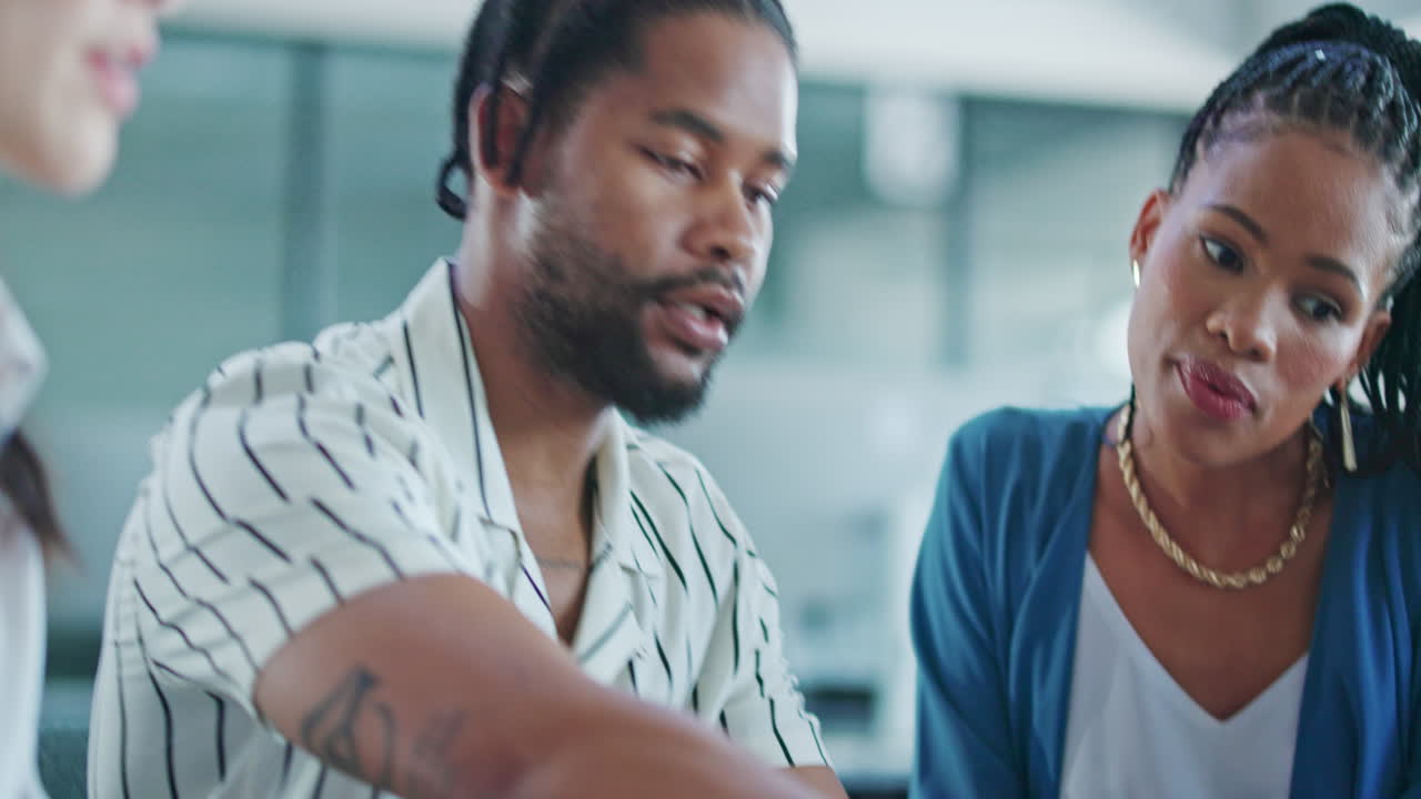 Meeting, teamwork and business people