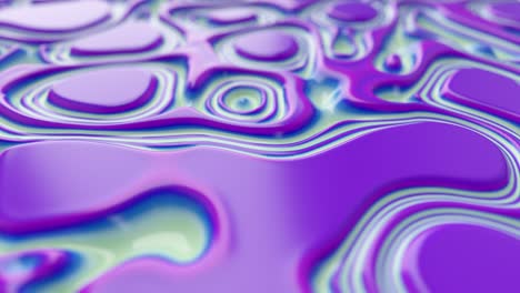 moving random wavy texture. psychedelic animated background. transform abstract curved shapes. seamless loop 3d redner