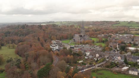 an ascending aerial shot of st