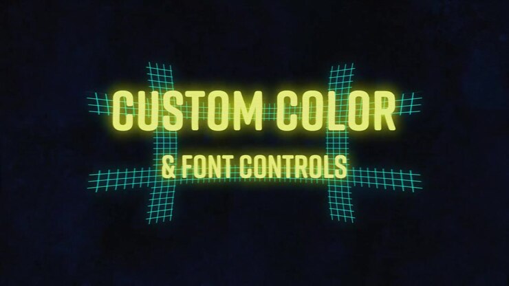 Glitch Grunge Style Animated Text Titles with Digital Effects