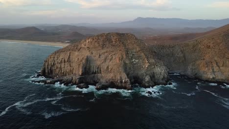 punta lobos, baja california sur, mexico aerial view