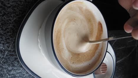 cup of coffee with foam