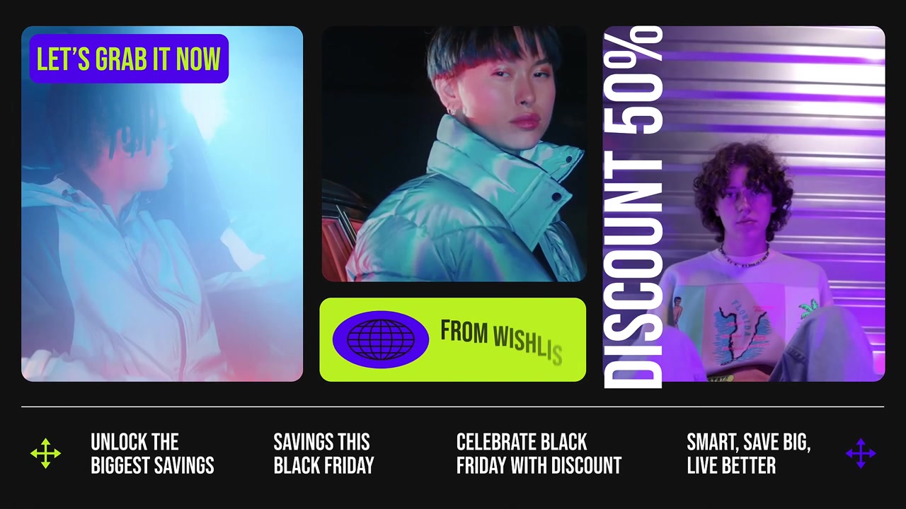 After Effects per promozione shopping Black Friday