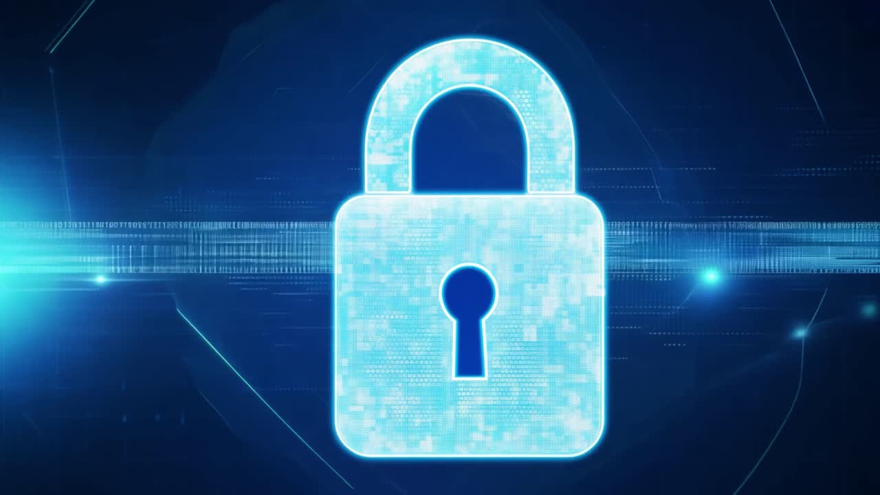 Cybersecurity Padlock