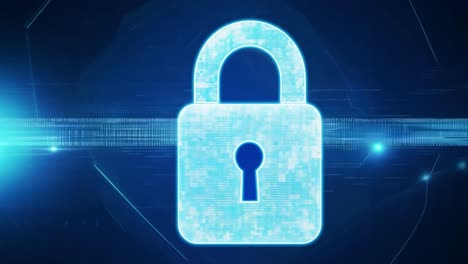 cybersecurity padlock