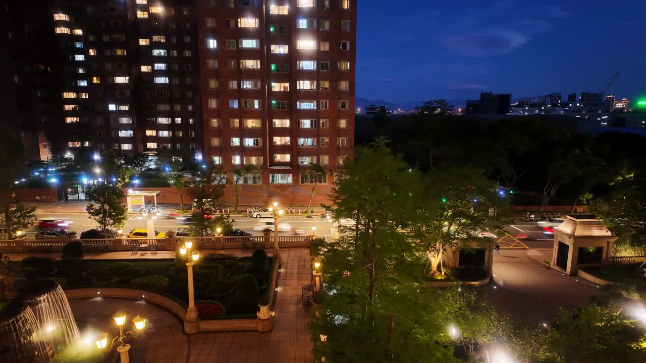 Timelapse Of Street In Taiwan, Taoyuan City, Luzhu District