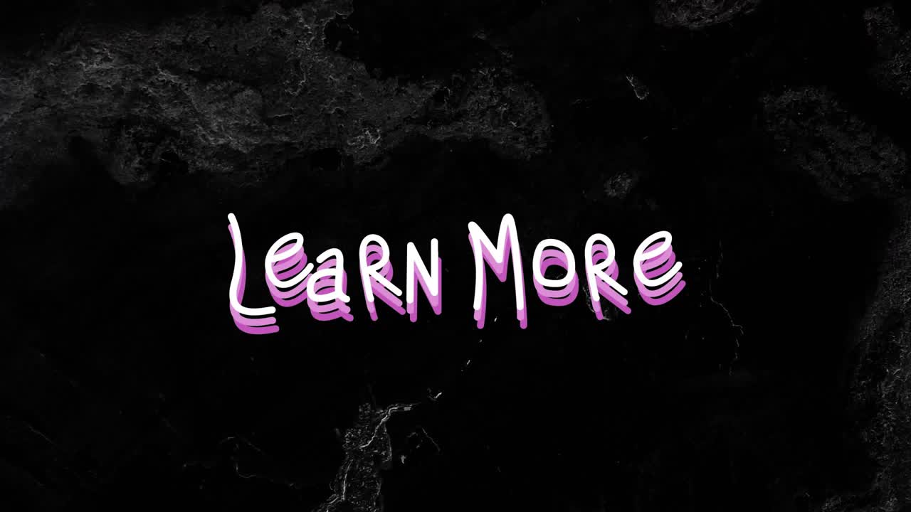 Handdrawn Learn More graphic starting hue shifts cycling through pastels on radial bars drawing eye