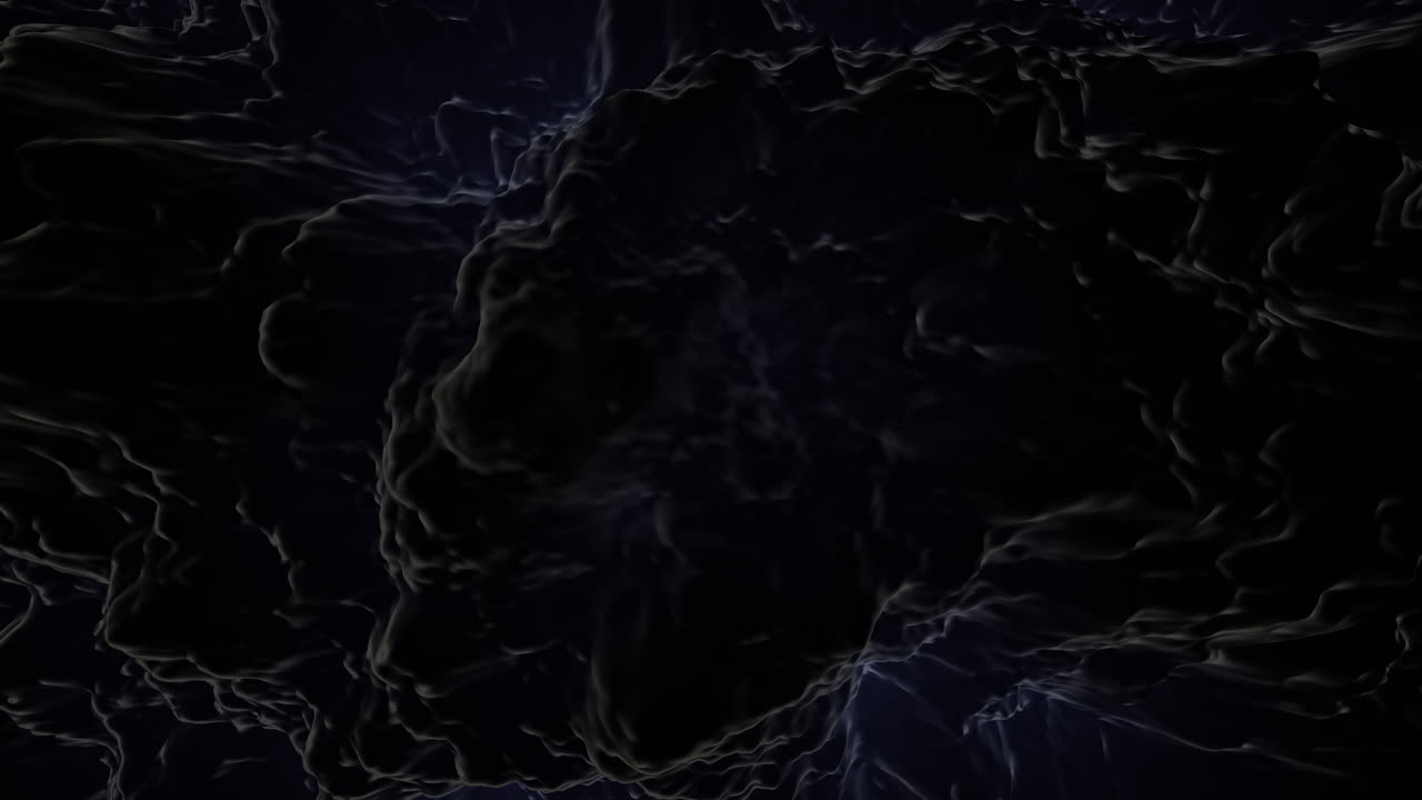 fantasia di onde blu scuro su gradiente nero