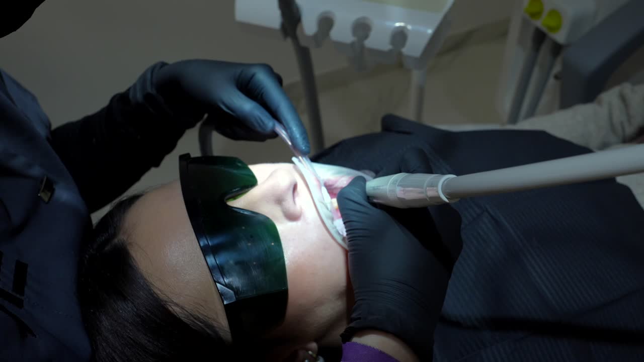 Dental procedure being performed on a patient
