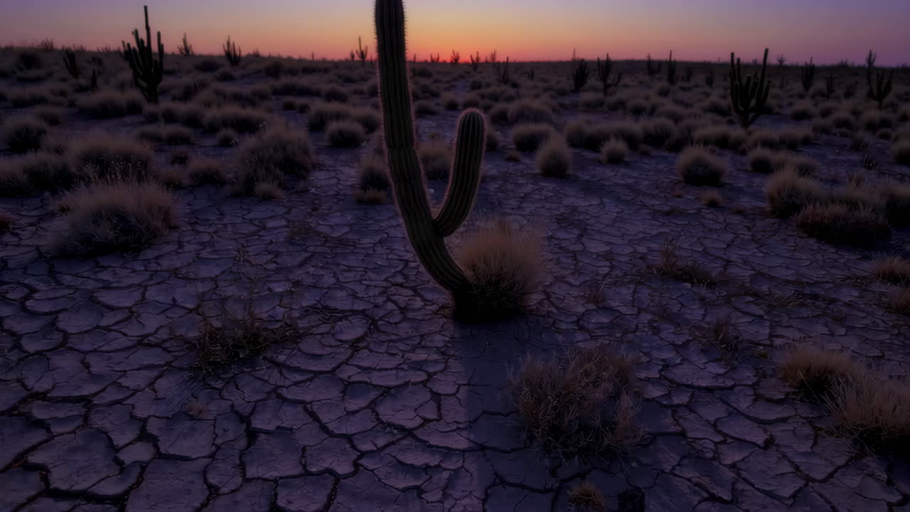 Desert Sunrise with Cacti