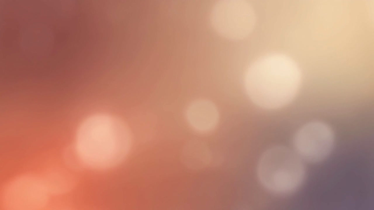 Fondo abstracto en bucle de luces bokeh cálidas
