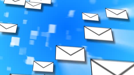 animazione del concetto di e-mail