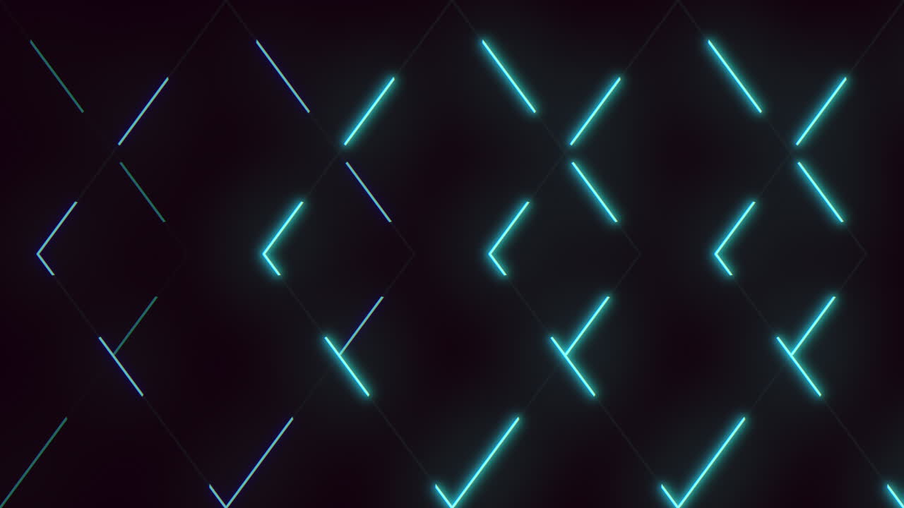 líneas geométricas azules sobre un fondo negro que crean un diseño moderno de tablero de ajedrez