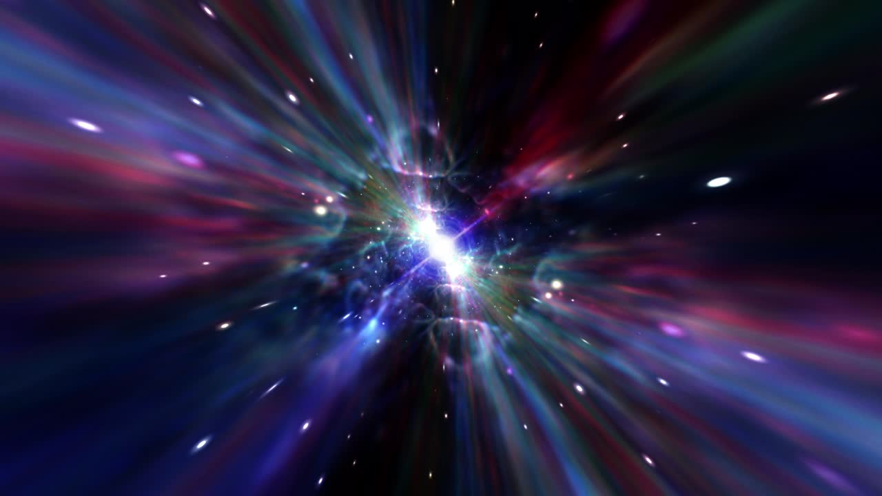 vuelo interestelar abstracto, viaje en el tiempo salto en el hiperespacio rojo azul con burst flare luz warp.4k 3d bucle sin costuras hipertúnel o agujero de gusano ciencia fondo digital singularidad, ondas gravitacionales y espacio-tiempo