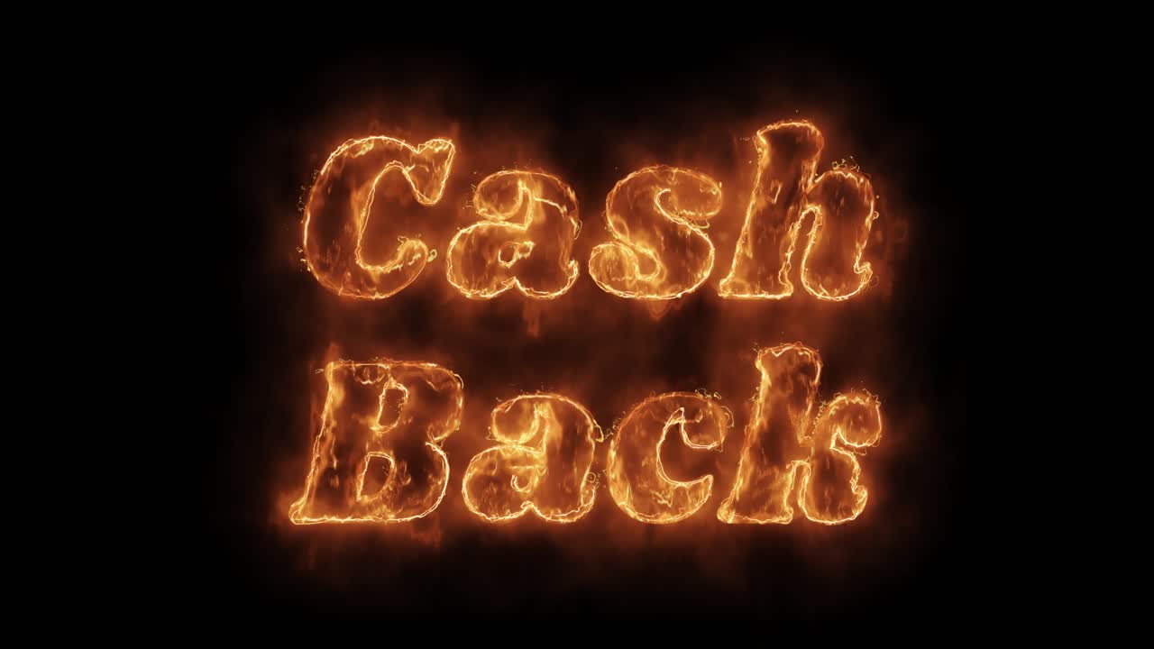 Cash Back - Burning Text