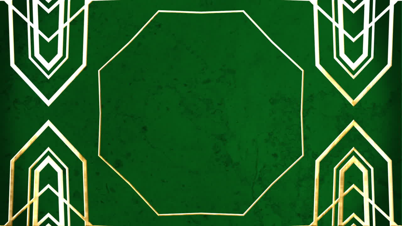 анимация белых контуров геометрических фигур, движущихся в бесшовной петле