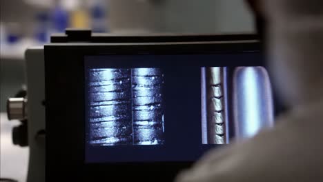 microscopic image analysis on computer monitor