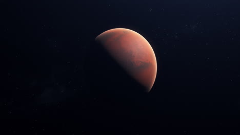 viajar al planeta rojo marte en el espacio