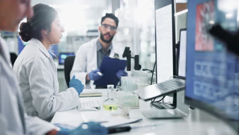 scientists conducting research in a laboratory