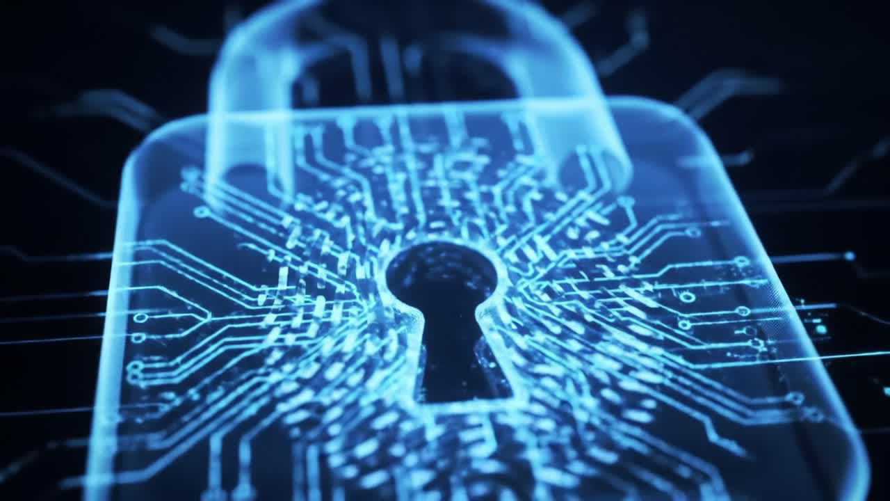 A Visual Journey Through Cybersecurity: Exploring the Evolution of Digital Safeguards, From Traditional Locks to Advanced Biometric Protection Techniques