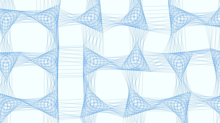 Blue wavy line pattern abstract design
