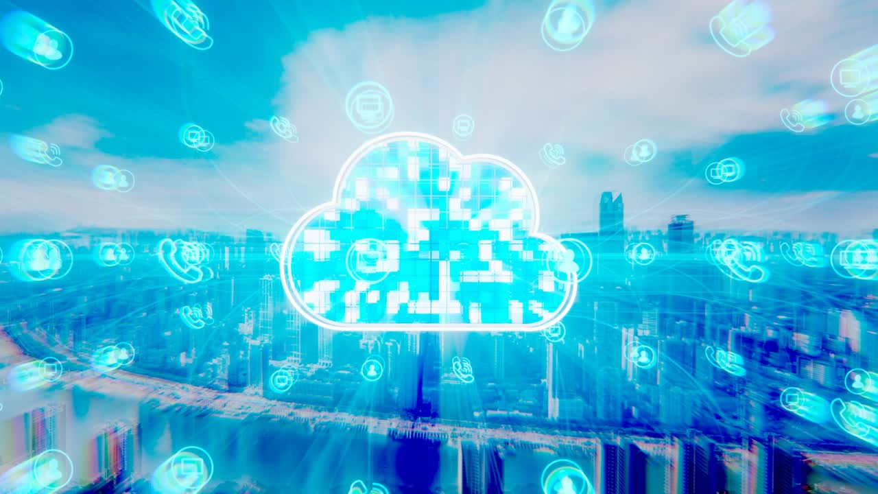 Cloud technology. Internet technology and communication