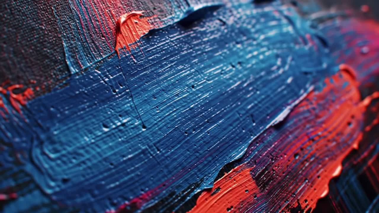 Detalle de una pintura abstracta