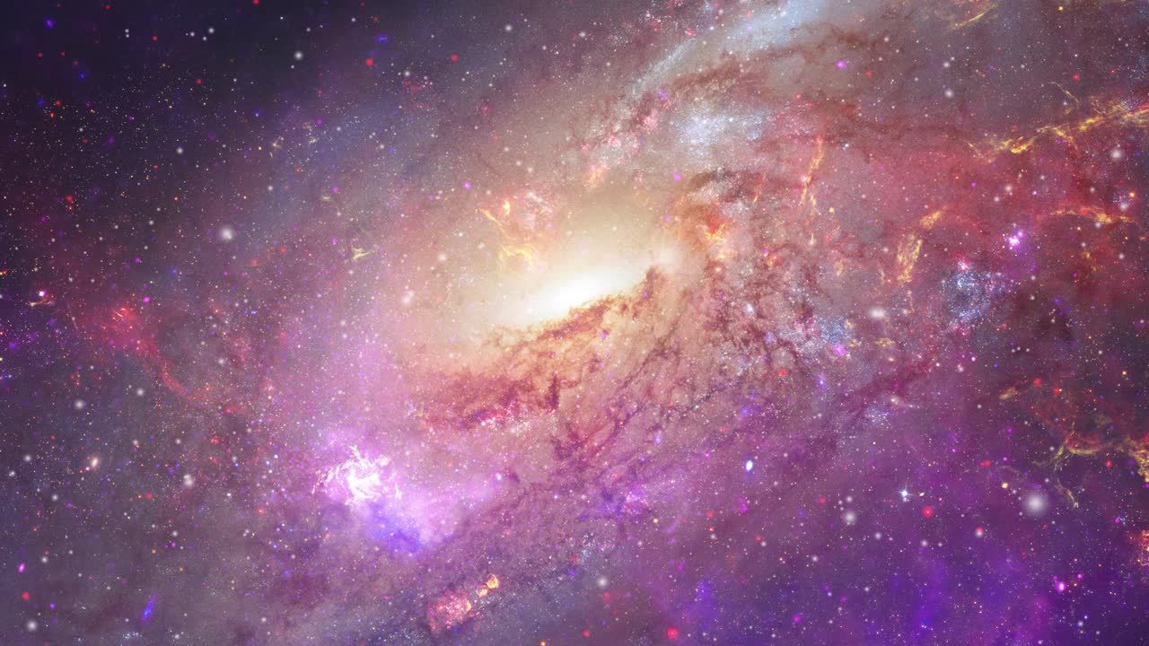 una galaxia misteriosa que brilla intensamente en el gran universo