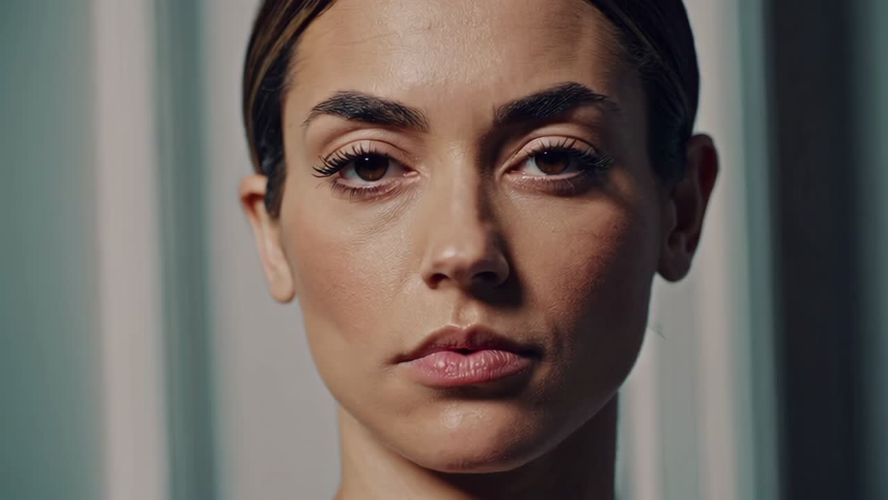 retrato en primer plano de una mujer