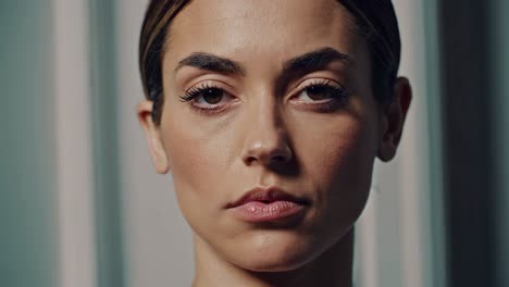 retrato en primer plano de una mujer
