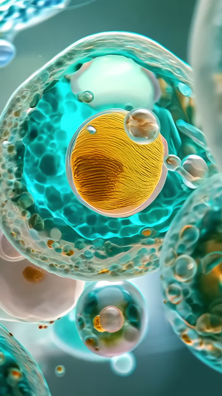 A close up of a bunch of colorful jellyfish. The jellyfish are all different colors and sizes, and they are all clustered together. The image has a vibrant and lively feel to it