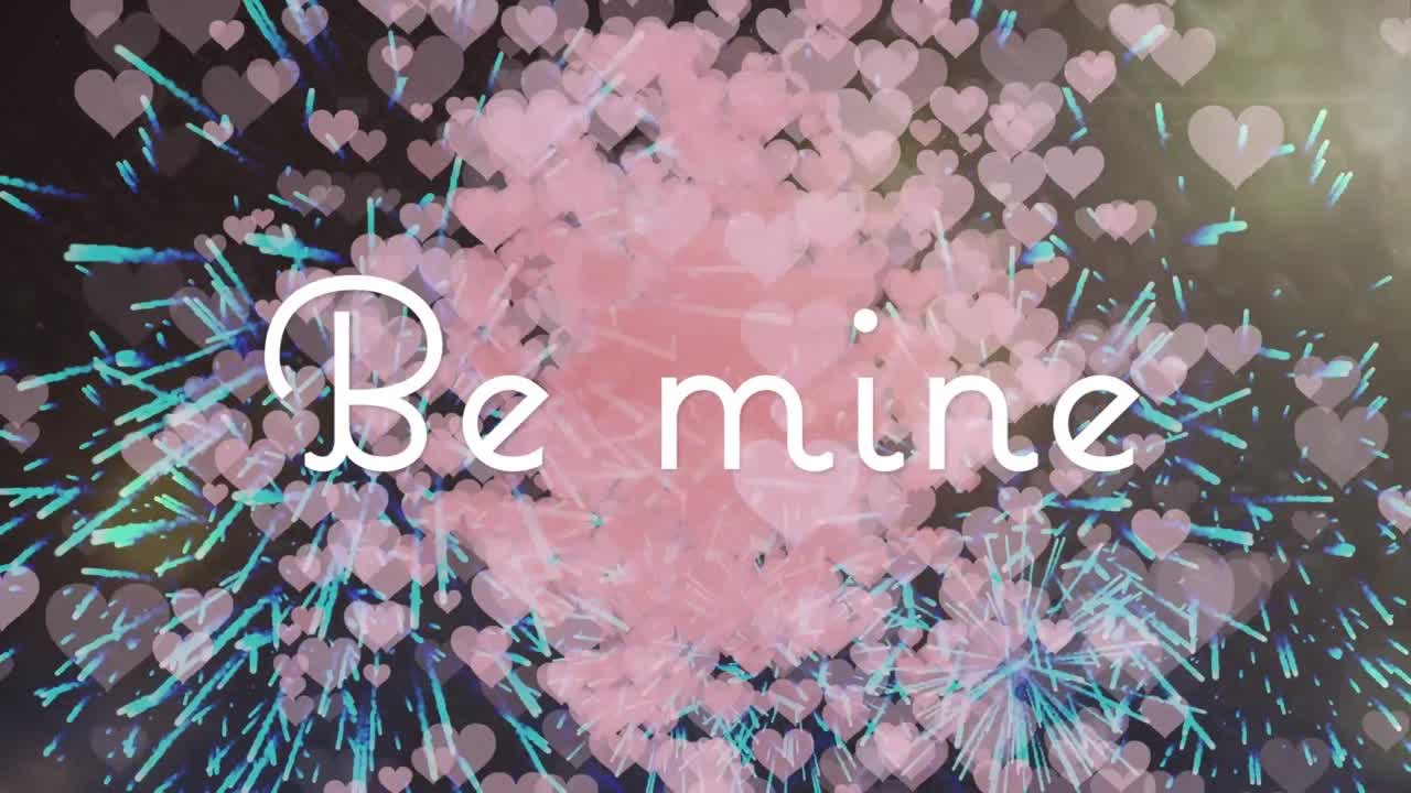 불꽃놀이와 떠다니는 심장 위에 내 것이 되라의 애니메이션