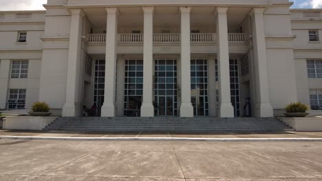 a revealing shot in front of bacolod city's new government center