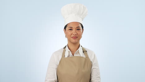 Mujer,-Chef-Y-Rostro-De-La-Pequeña-Empresa.