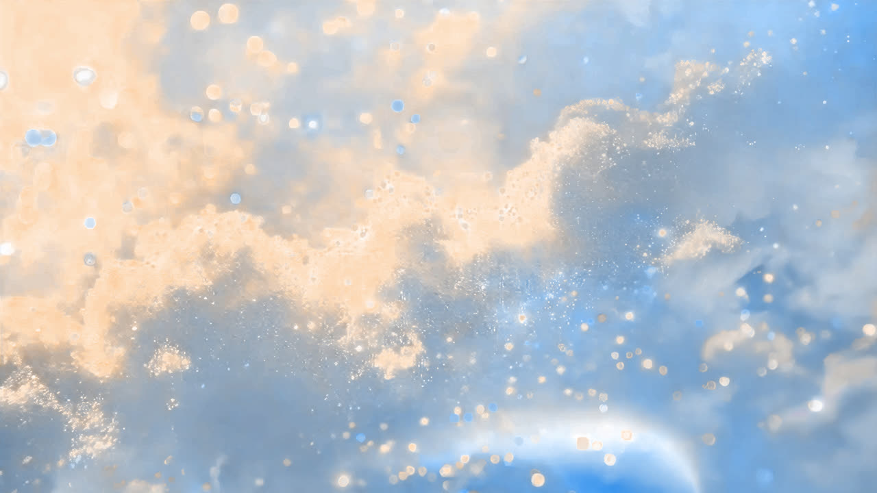 Mystical cosmic starry night animated overlay, transparent 4K video, alpha channel, ProRes 4444