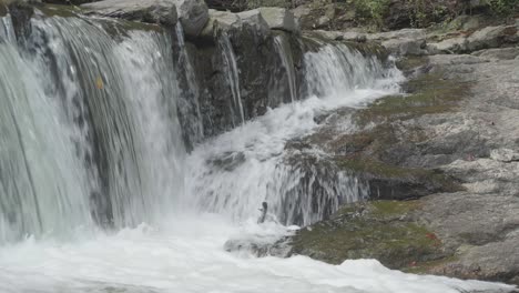 Waterfall,-the-Wissahickon-Creek,-Philadelphia,-PA