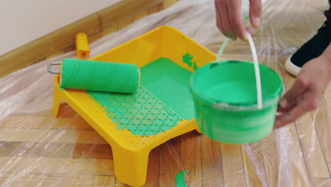 painting a room green