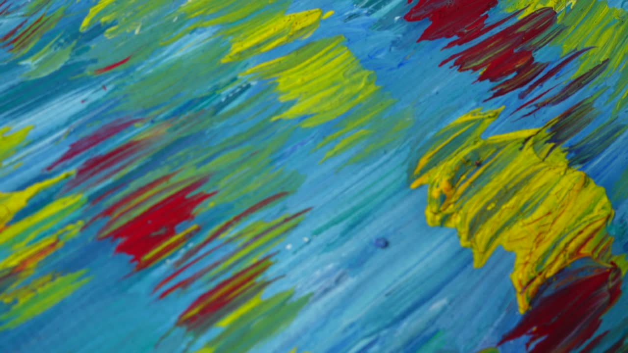 Dibujo abstracto pintado con gouache