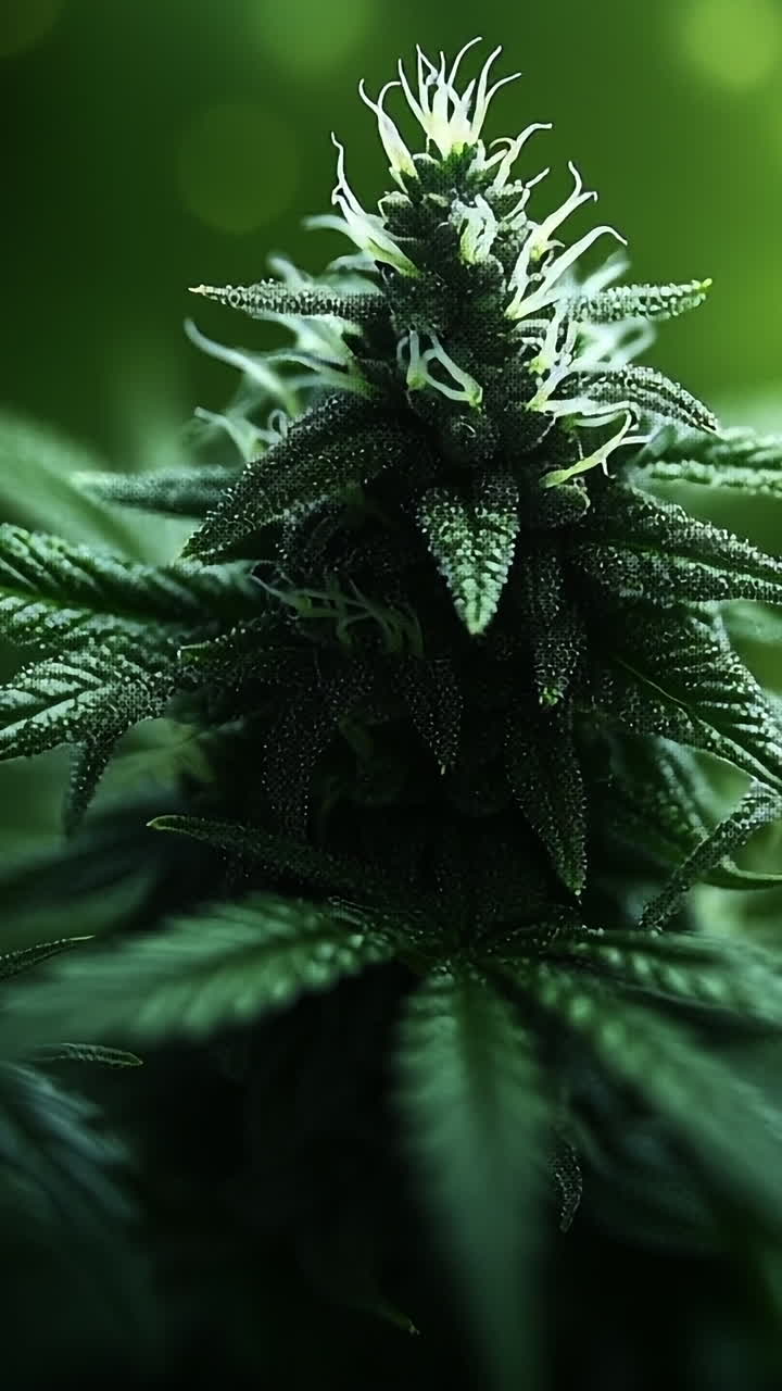 Primer plano de planta de cannabis