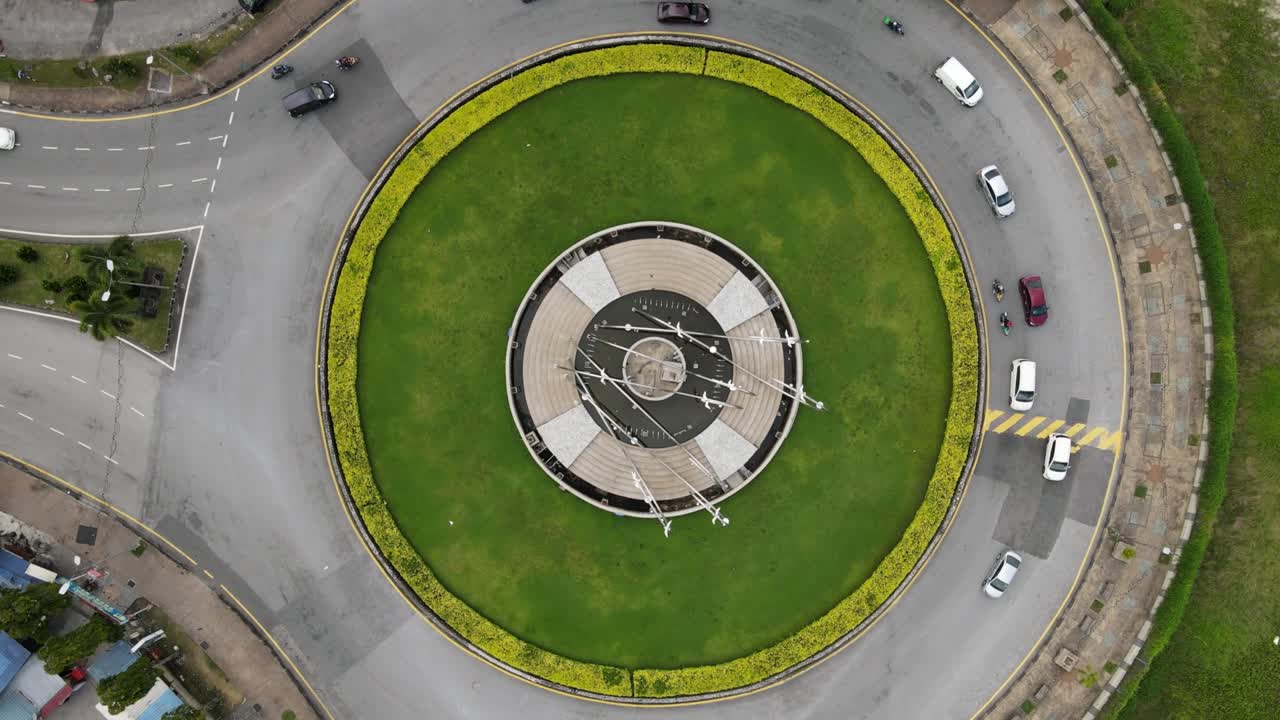 Top down view Gurney roundabout