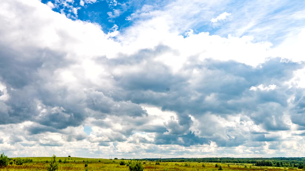 el lapso de tiempo nublado el cúmulo de nubes las olas del lapso del tiempo, el bucle de video