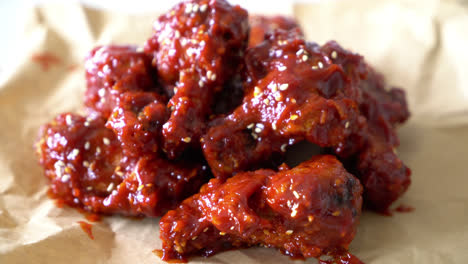 fried-chicken-with-spicy-sauce-in-Korean-style