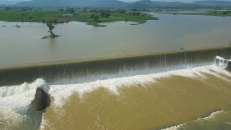 waterfall rajdari devdari and latif shah dam aerial view