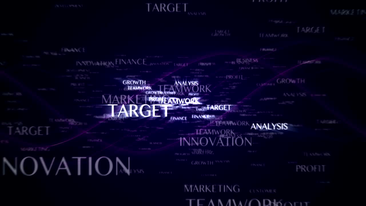 mejoramiento palabras clave animación y última gran palabra, fondo, renderización, bucle