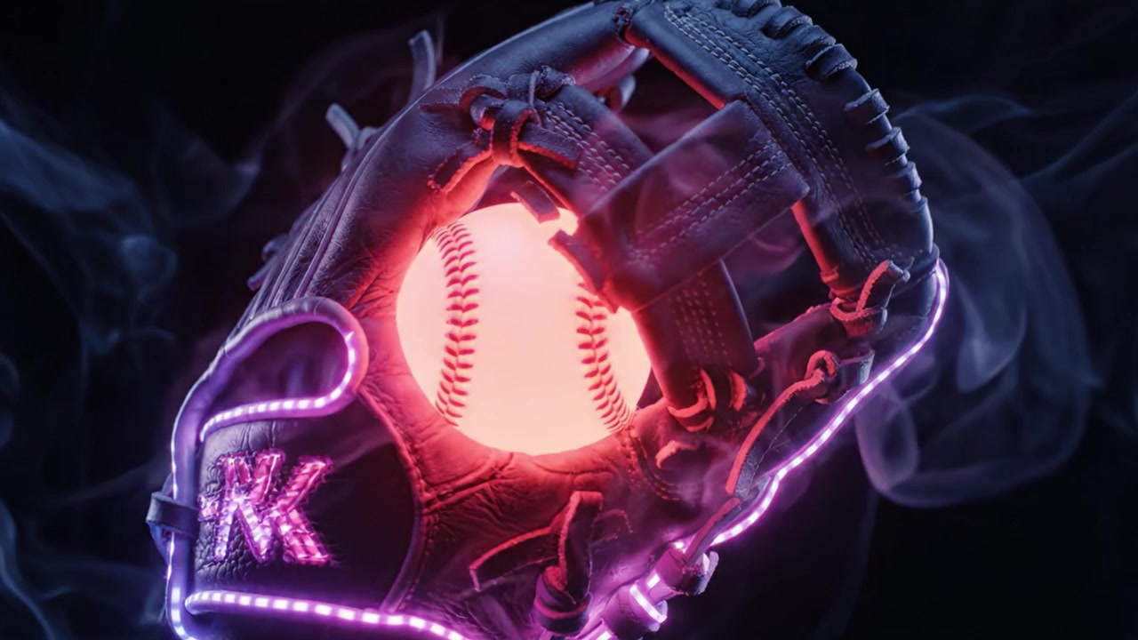 Design rivoluzionario del guanto da baseball con illuminazione LED innovativa per una visibilità e uno stile migliorati nel gioco del baseball
